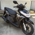 Street Legal Gas Roller Moped 125ccm schwarz 